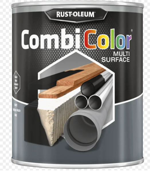 MULTI SURFACE BLACK MATT 750ML COMBICOLOR RUSTOLEUM 